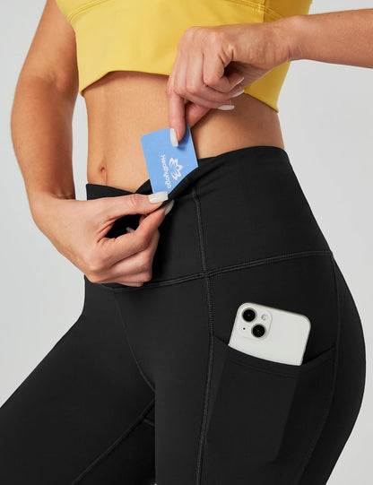 Capri Leggings for Women High Waisted Capri Leggings with Pockets for Women Tummy Control Yoga Pants Women